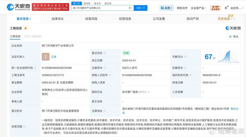 深開鴻落子荊門成立數(shù)字產(chǎn)業(yè)公司 注冊(cè)資本500萬(wàn)聚焦信息系統(tǒng)集成服務(wù)